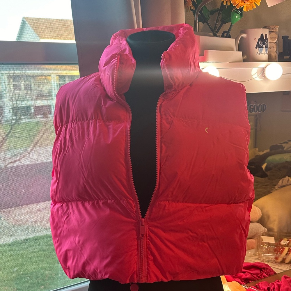 COPY - NWT hot pink ZYIA puffer vest